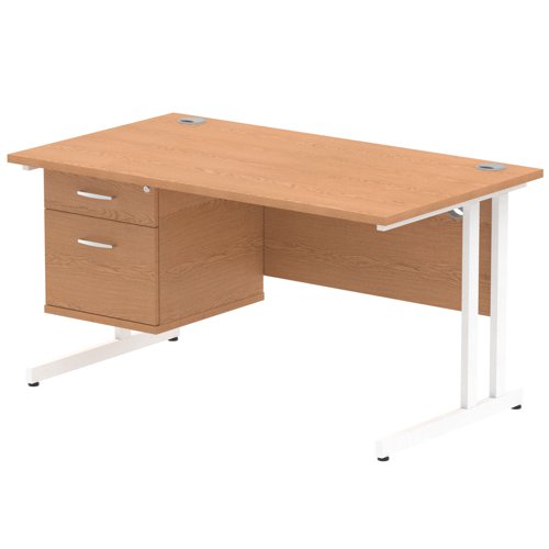 Impulse 1400X800 Desk OKWH 1X2 FixPed
