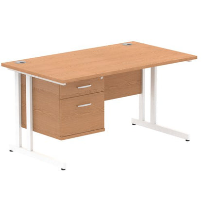 Impulse 1400X800 Desk OKWH 1X2 FixPed