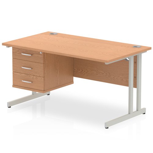 Impulse 1400X800 Desk OKSL 1X3 FixPed
