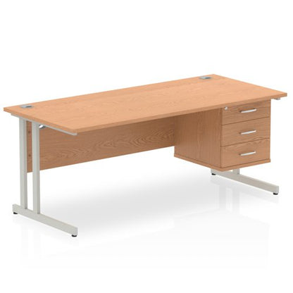 Impulse 1800X800 Desk OKSL 1X3 FixPed