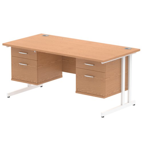 Impulse 1600X800 Desk OKWH 2X2 FixPed