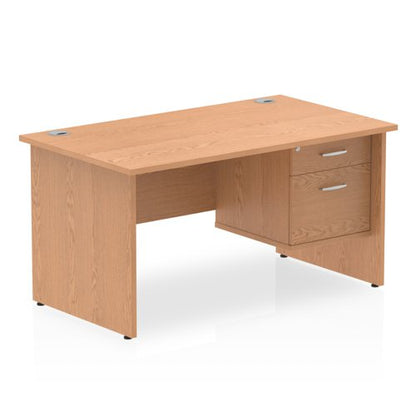 Impulse 1400X800 Desk Oak 1X2 Fix Ped