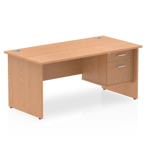 Impulse 1600X800 Desk Oak 1X2 Fix Ped