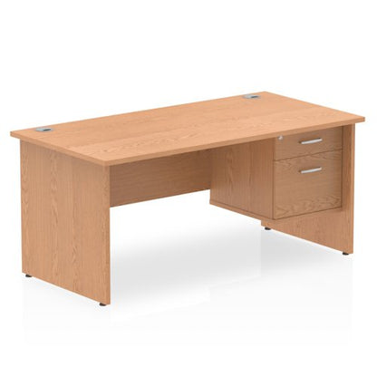 Impulse 1600X800 Desk Oak 1X2 Fix Ped