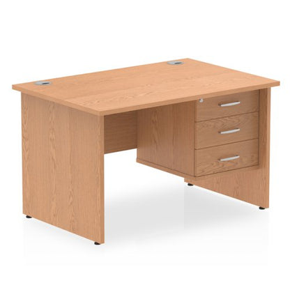 Impulse 1200X800 Desk Oak 1X3 Fix Ped