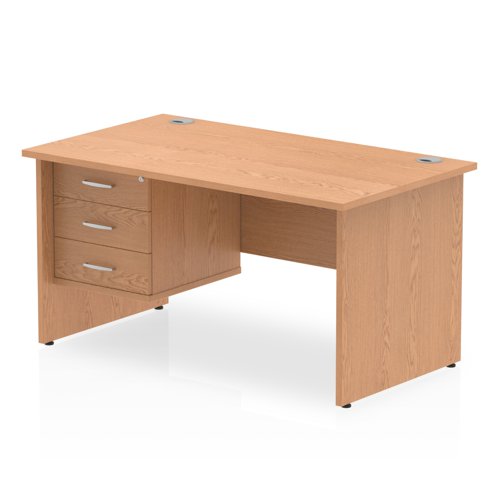 Impulse 1400X800 Desk Oak 1X3 Fix Ped