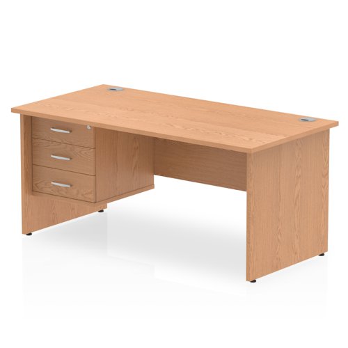 Impulse 1600X800 Desk Oak 1X3 Fix Ped