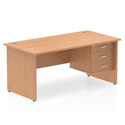 Impulse 1600X800 Desk Oak 1X3 Fix Ped