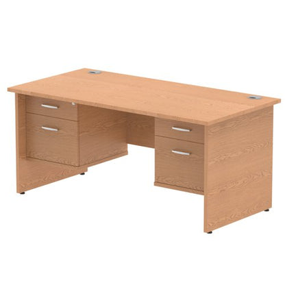 Impulse 1600X800 Desk Oak 2X2 Fix Ped