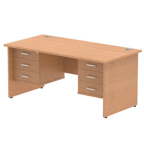 Impulse 1600X800 Desk Oak 2X3 Fix Ped