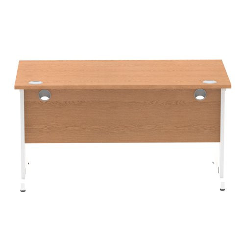 Impulse 1400x800 Oak WH Cable Leg