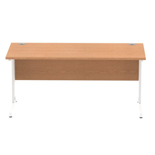 Impulse 1600x800 Oak WH Cable Leg