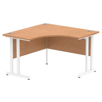 Impulse 1200 Crn Desk Oak WH Leg