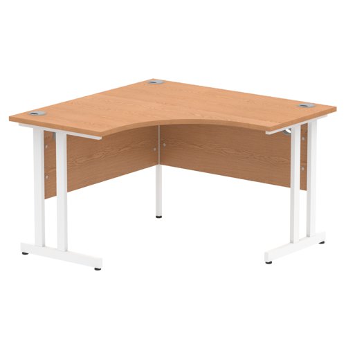 Impulse 1200 Crn Desk Oak WH Leg