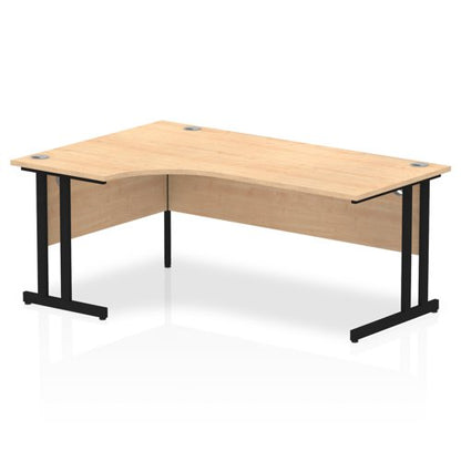Impulse 1800mm Left Cres Desk MPE BK