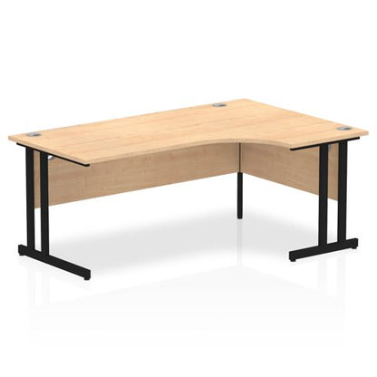Impulse 1800mm Right Cres Desk MPE BK