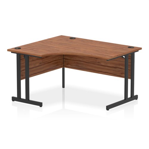 Impulse 1400mm Left Cres Desk WLT BK