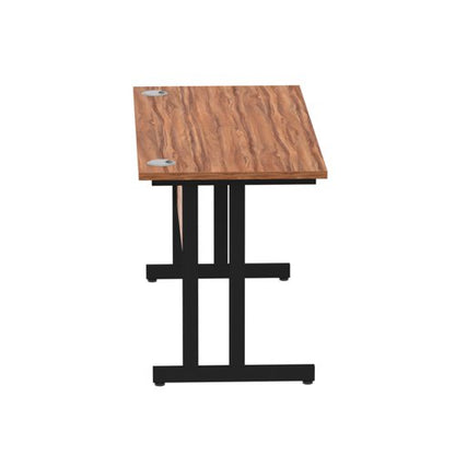 Impulse 1400x600 Walnut Black Leg