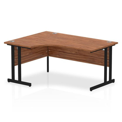 Impulse 1600mm Left Cres Desk WLT BK