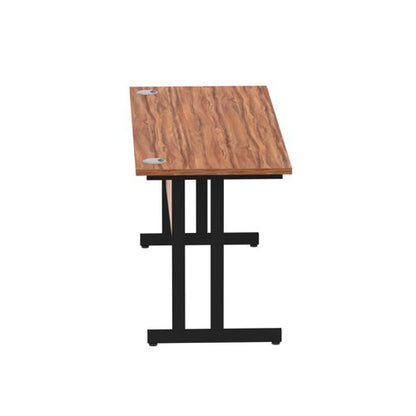 Impulse 1600x600 Walnut Black Leg