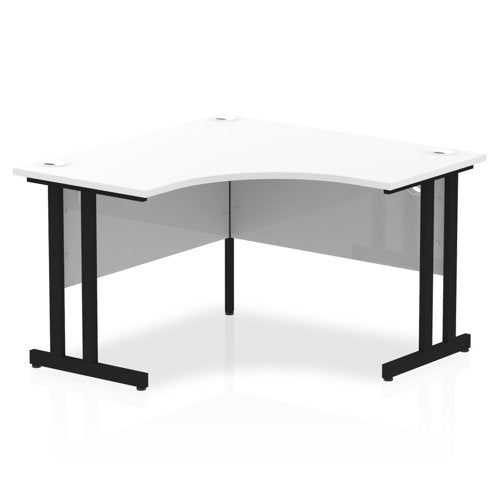 Impulse 1200mm Corner Desk WHT BK