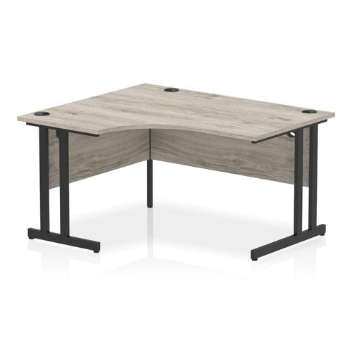 Impulse 1400mm Left Cres Desk GOK BK