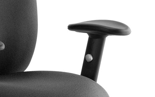 Chiro Medium Back Chair wArms BK