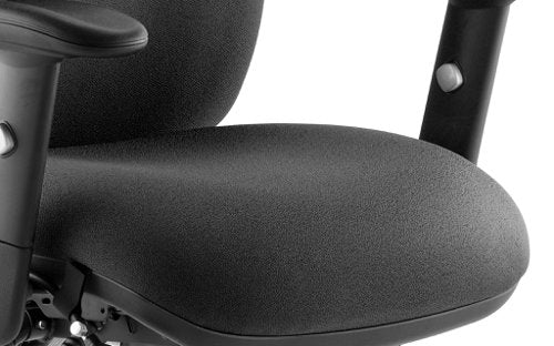 Chiro Medium Back Chair wArms BK