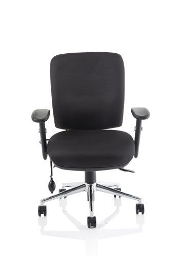 Chiro Medium Back Chair wArms BK