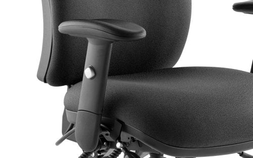 Chiro Medium Back Chair wArms BK