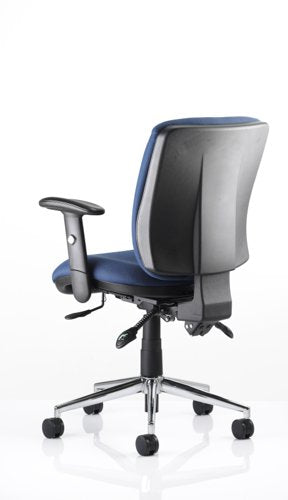 Chiro Medium Back Chair wArms BL