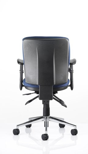 Chiro Medium Back Chair wArms BL
