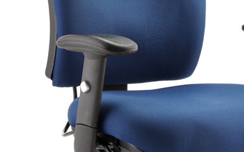 Chiro Medium Back Chair wArms BL