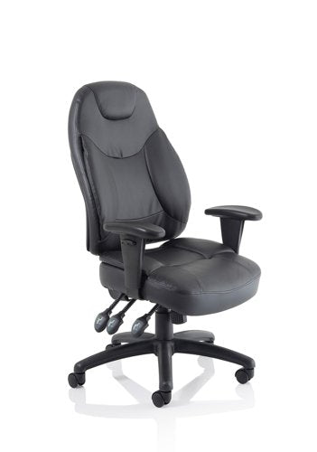 Galaxy Chair Black Leather