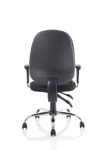 Lisbon Chair BK Fabric With Arms