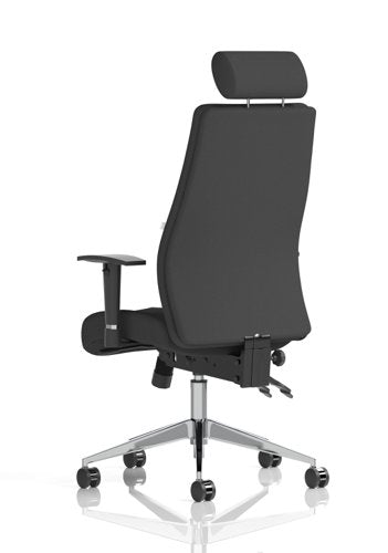 Onyx Black Fabric wHeadrest wArms