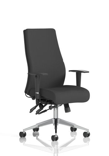 Onyx Black Fabric woHeadrest wArms