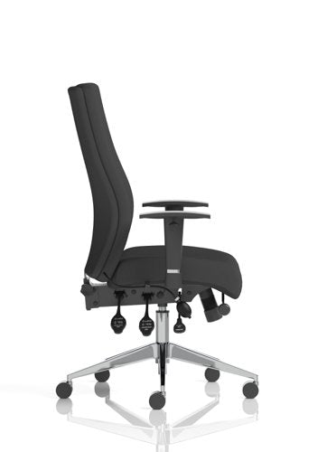 Onyx Black Fabric woHeadrest wArms
