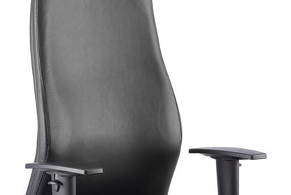 Onyx Leather wHeadrest wArms BK