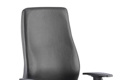 Onyx Leather woHeadrest wArms BK
