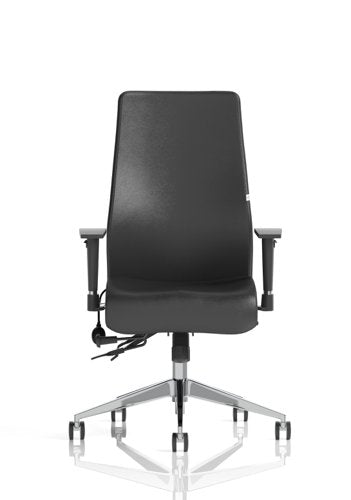 Onyx Leather woHeadrest wArms BK