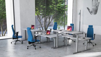 Onyx Leather woHeadrest wArms BK