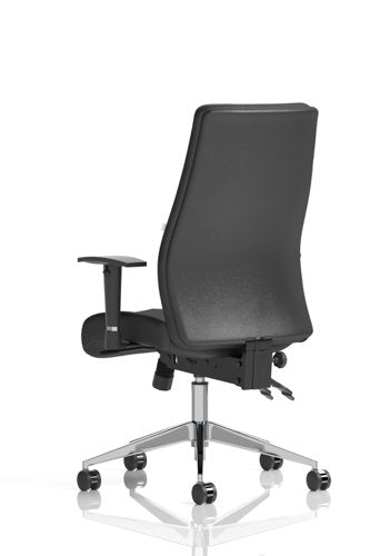 Onyx Leather woHeadrest wArms BK