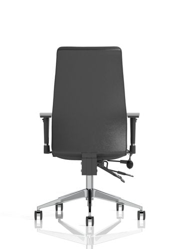 Onyx Leather woHeadrest wArms BK