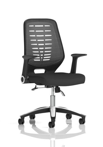Relay Airmesh Seat Silver Back wArms