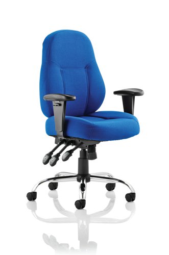 Storm Chair Blue Fabric wArms