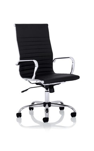 Nola High Back Leather Exec BK