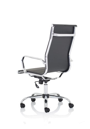 Nola High Back Leather Exec BK