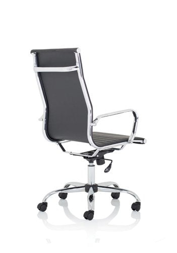 Nola High Back Leather Exec BK