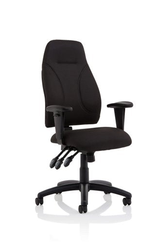 Esme Posture Chair wArms Black